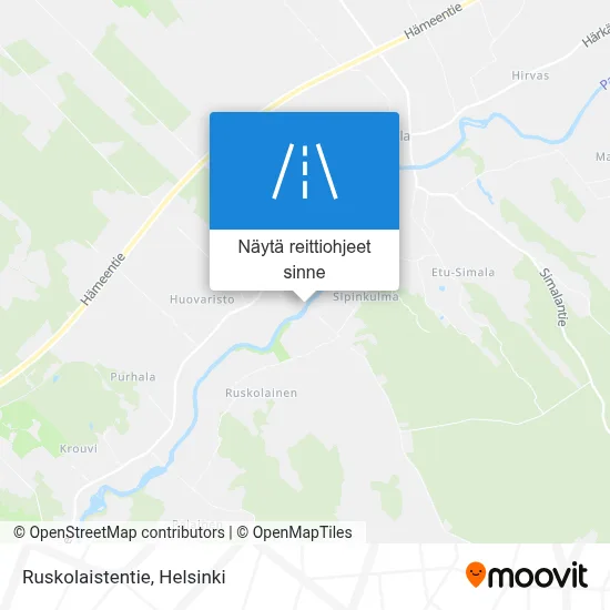 Ruskolaistentie kartta