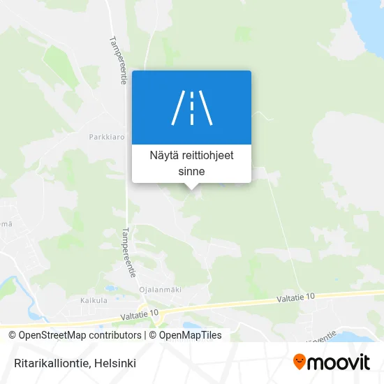 Ritarikalliontie kartta