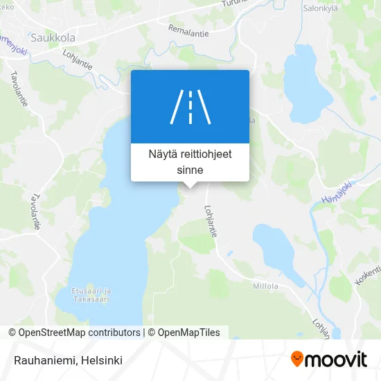 Rauhaniemi kartta