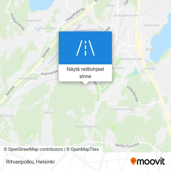 Ritvanpolku kartta