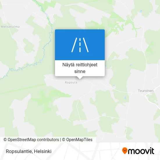 Ropsulantie kartta