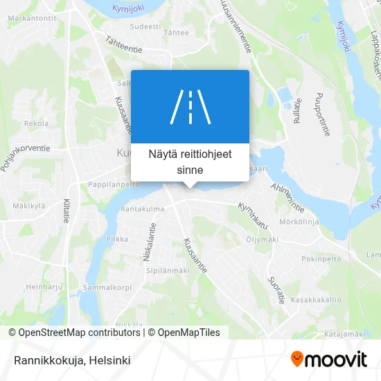 Rannikkokuja kartta