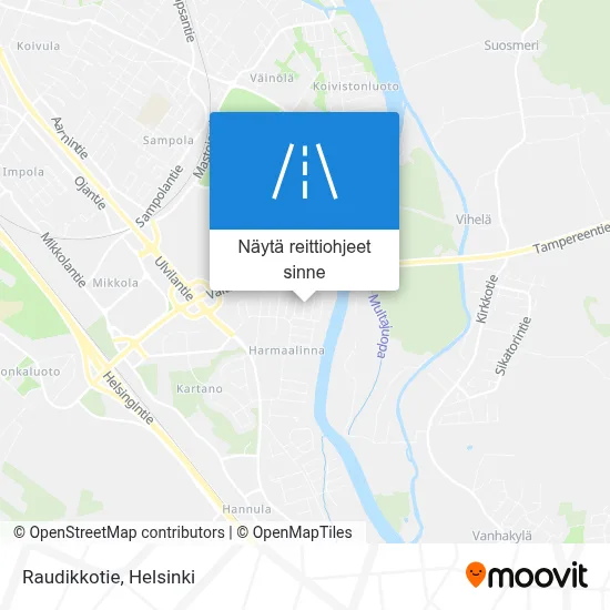 Raudikkotie kartta