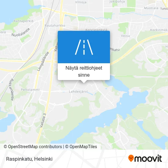 Raspinkatu kartta