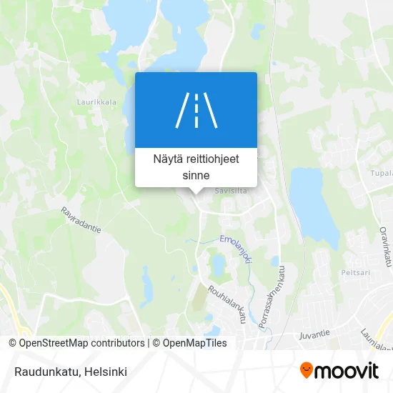 Raudunkatu kartta