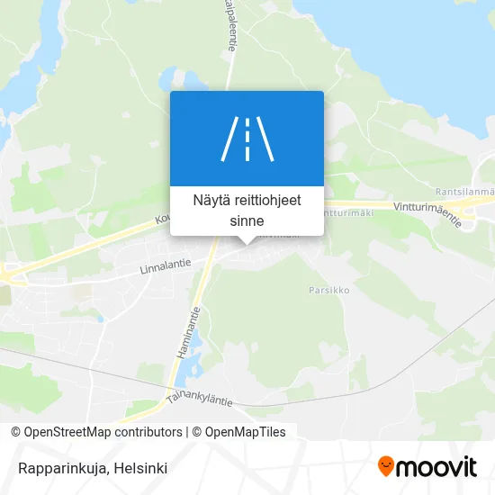 Rapparinkuja kartta