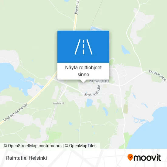Raintatie kartta