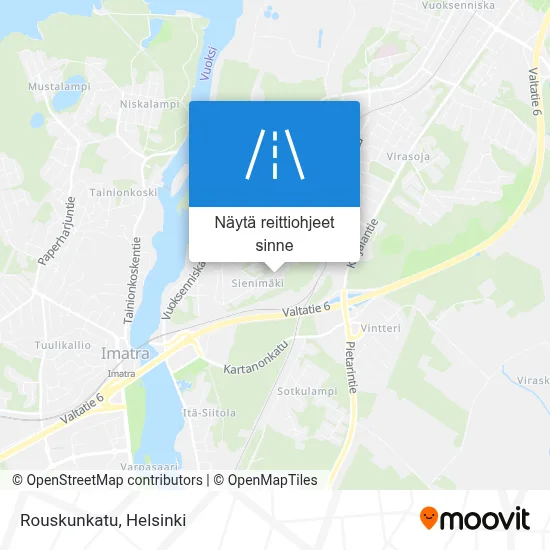 Rouskunkatu kartta
