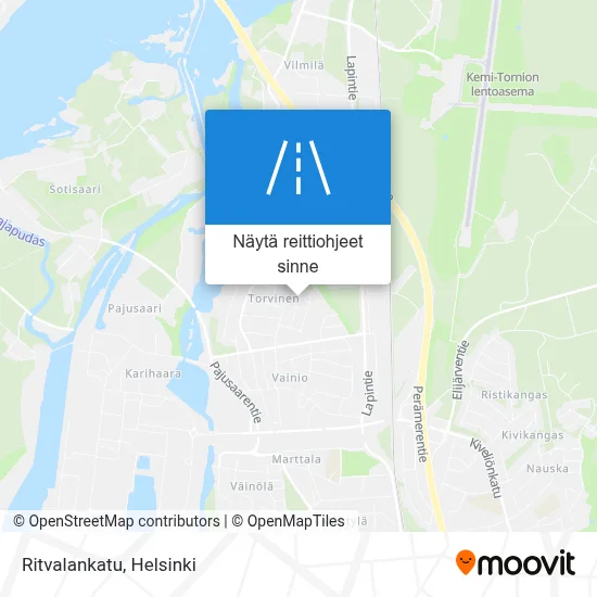 Ritvalankatu kartta