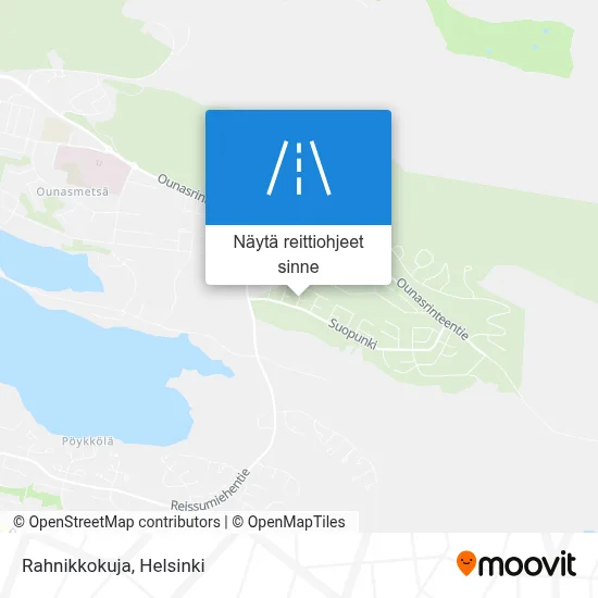 Rahnikkokuja kartta