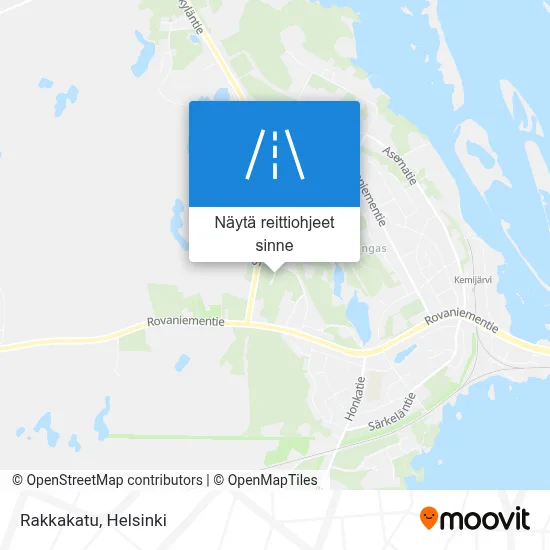 Rakkakatu kartta