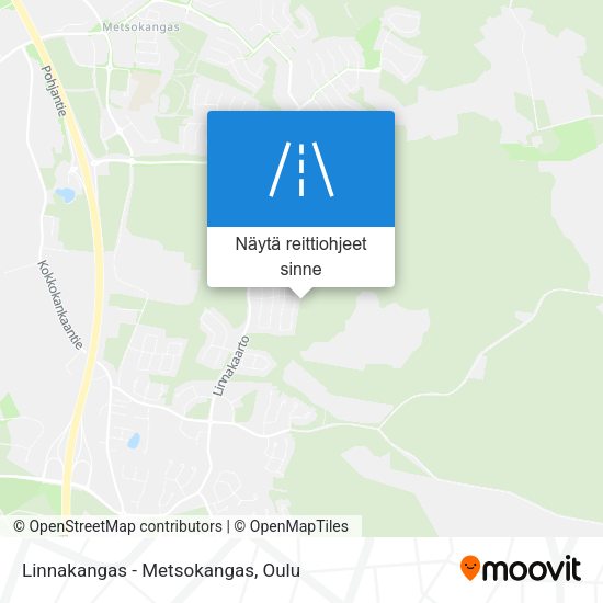 Linnakangas - Metsokangas kartta