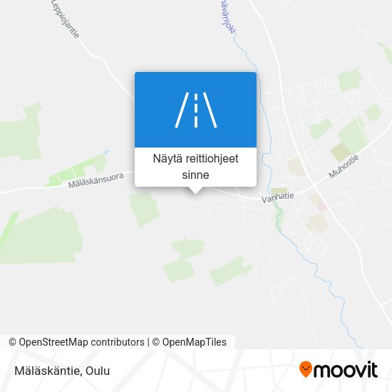 Mäläskäntie kartta