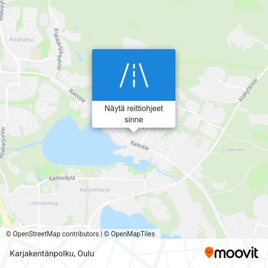 Karjakentänpolku kartta