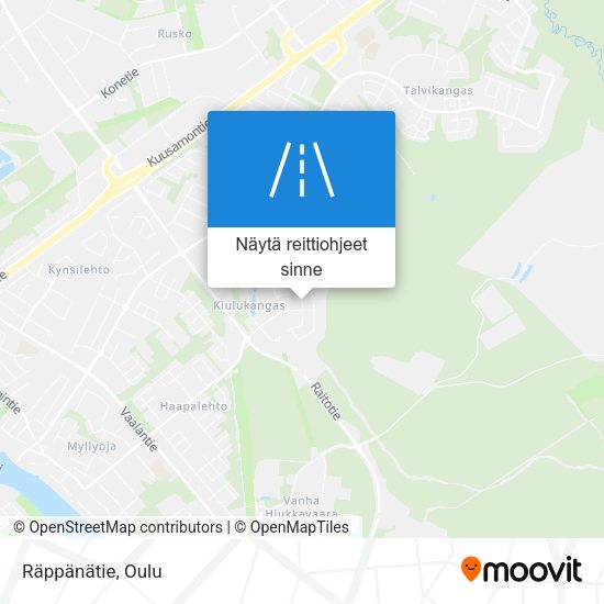 Räppänätie kartta