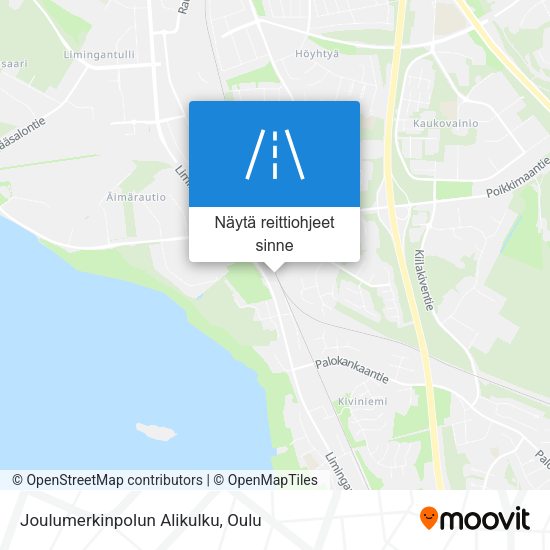 Joulumerkinpolun Alikulku kartta