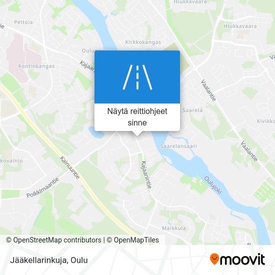 Jääkellarinkuja kartta