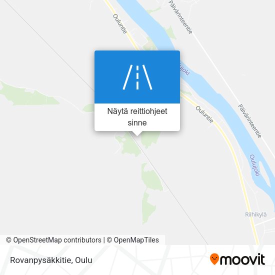 Rovanpysäkkitie kartta
