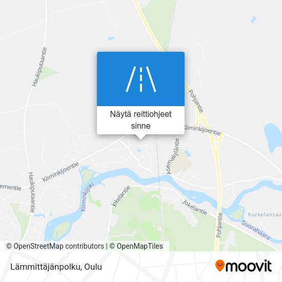 Lämmittäjänpolku kartta