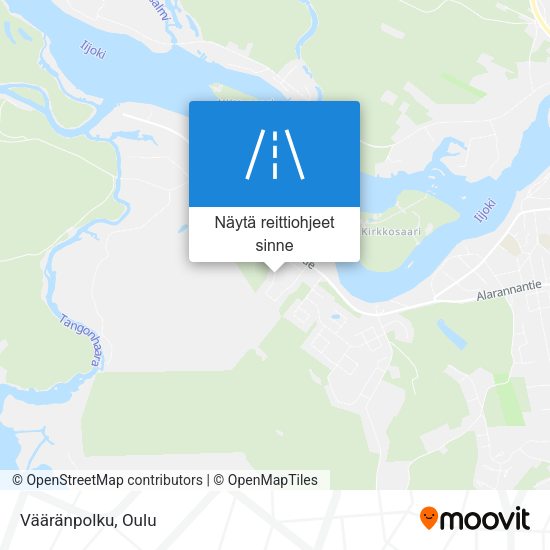Vääränpolku kartta