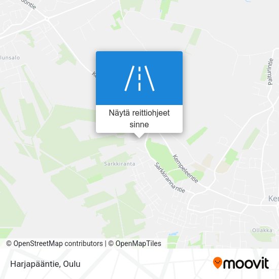 Harjapääntie kartta