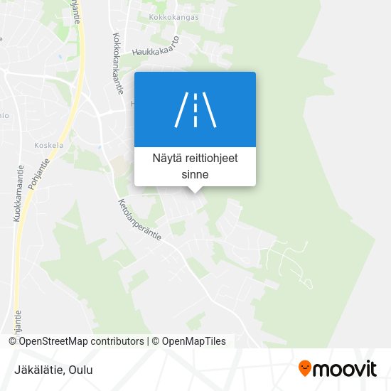 Jäkälätie kartta
