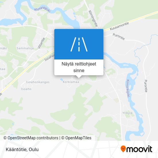 Kääntötie kartta