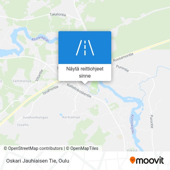 Oskari Jauhiaisen Tie kartta