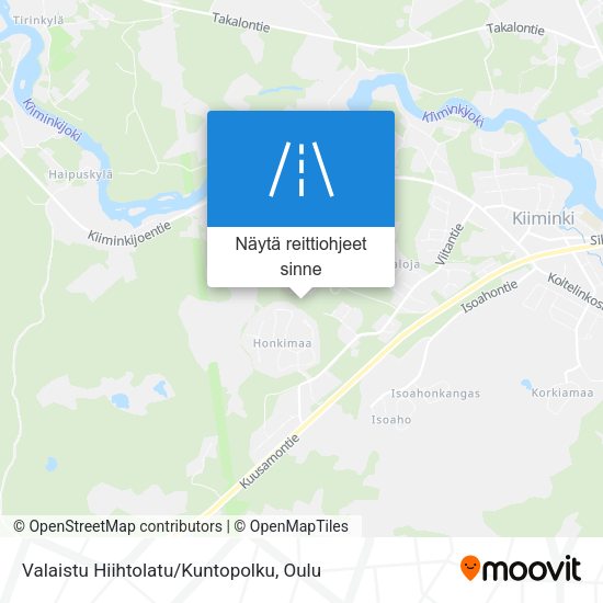 Valaistu Hiihtolatu/Kuntopolku kartta