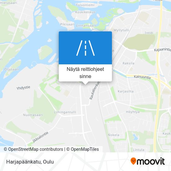 Harjapäänkatu kartta