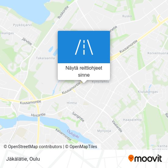 Jäkälätie kartta