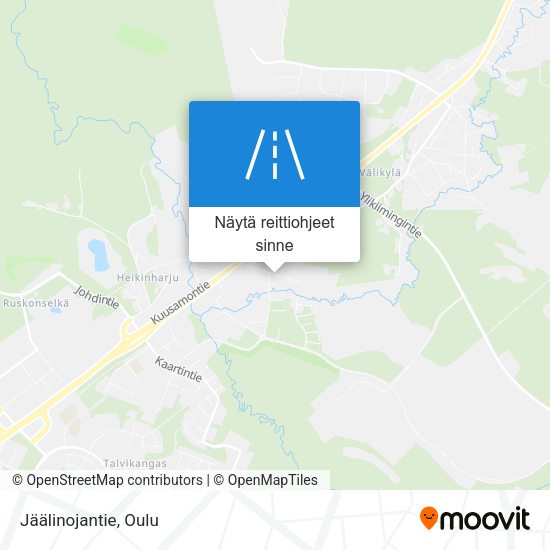 Jäälinojantie kartta