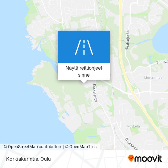 Korkiakarintie kartta