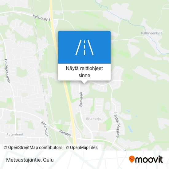 Metsästäjäntie kartta