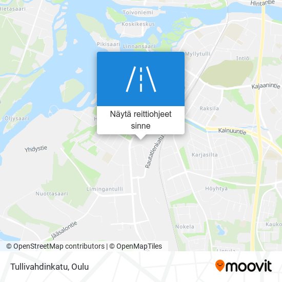 Tullivahdinkatu kartta