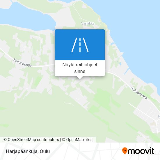 Harjapäänkuja kartta