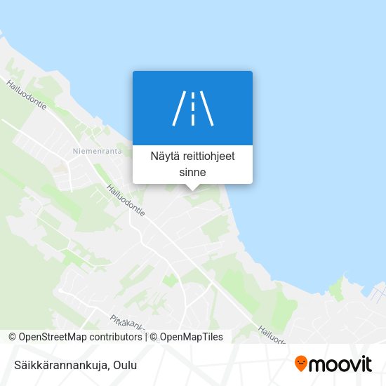 Säikkärannankuja kartta