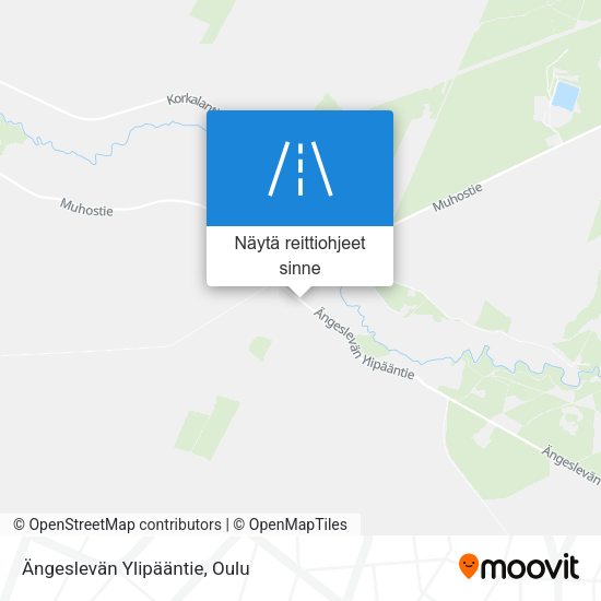 Ängeslevän Ylipääntie kartta