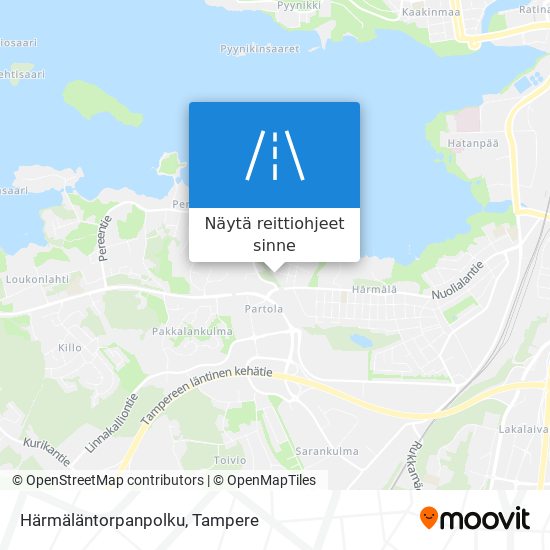 Härmäläntorpanpolku kartta