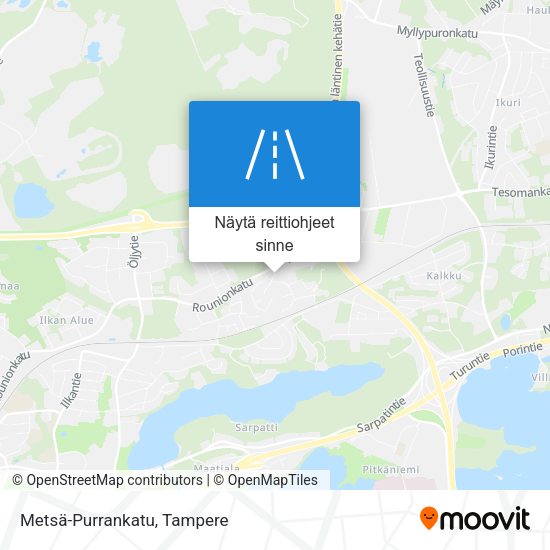 Metsä-Purrankatu kartta
