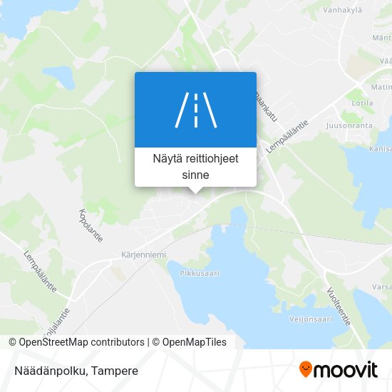 Näädänpolku kartta