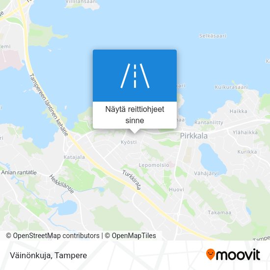 Väinönkuja kartta
