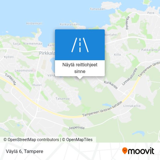 Väylä 6 kartta