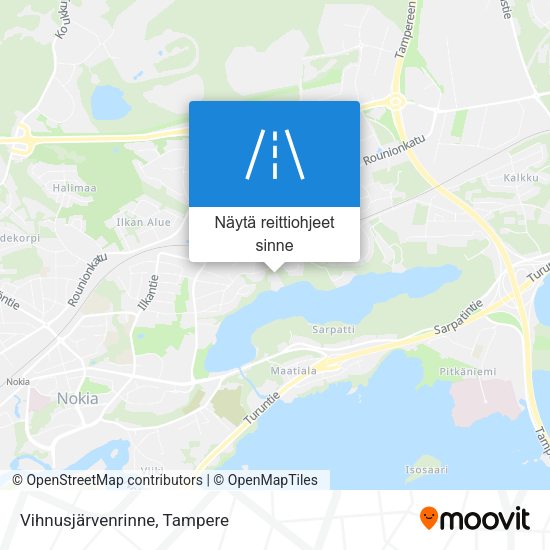 Vihnusjärvenrinne kartta
