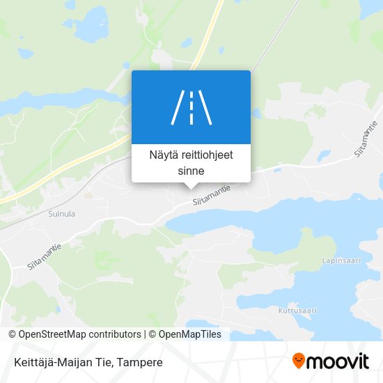Keittäjä-Maijan Tie kartta