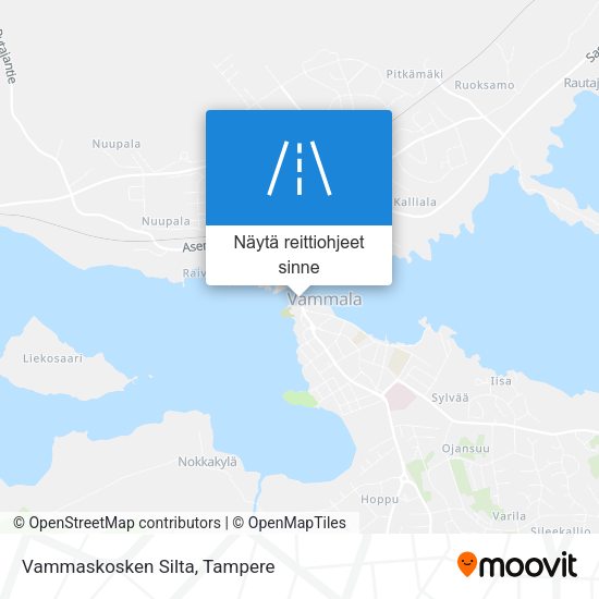 Vammaskosken Silta kartta