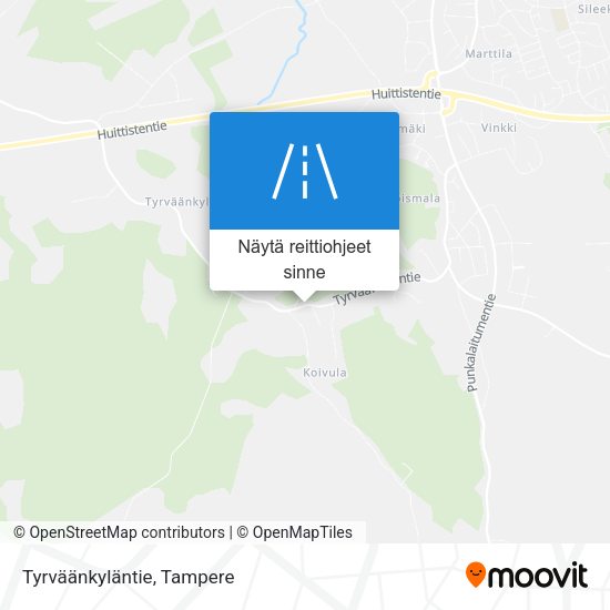 Tyrväänkyläntie kartta