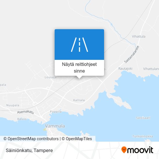 Säiniönkatu kartta
