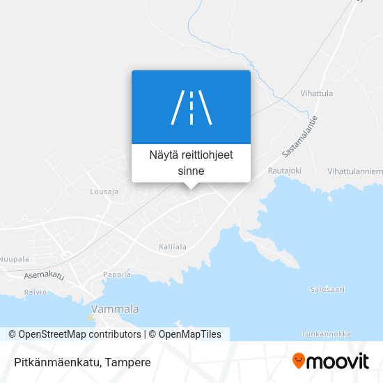 Pitkänmäenkatu kartta