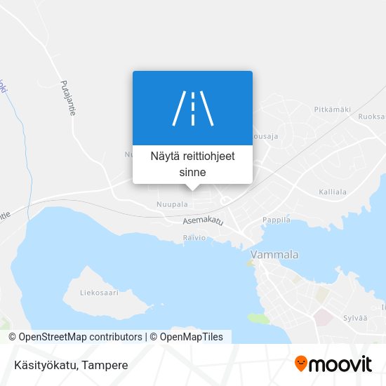Käsityökatu kartta